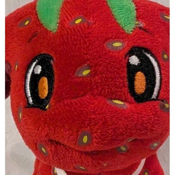 Neopets Strawberry Poogle Plushie Keyquest Stuffed Animal HTF 2008 Jakks 5" Read - Picture 7 of 13